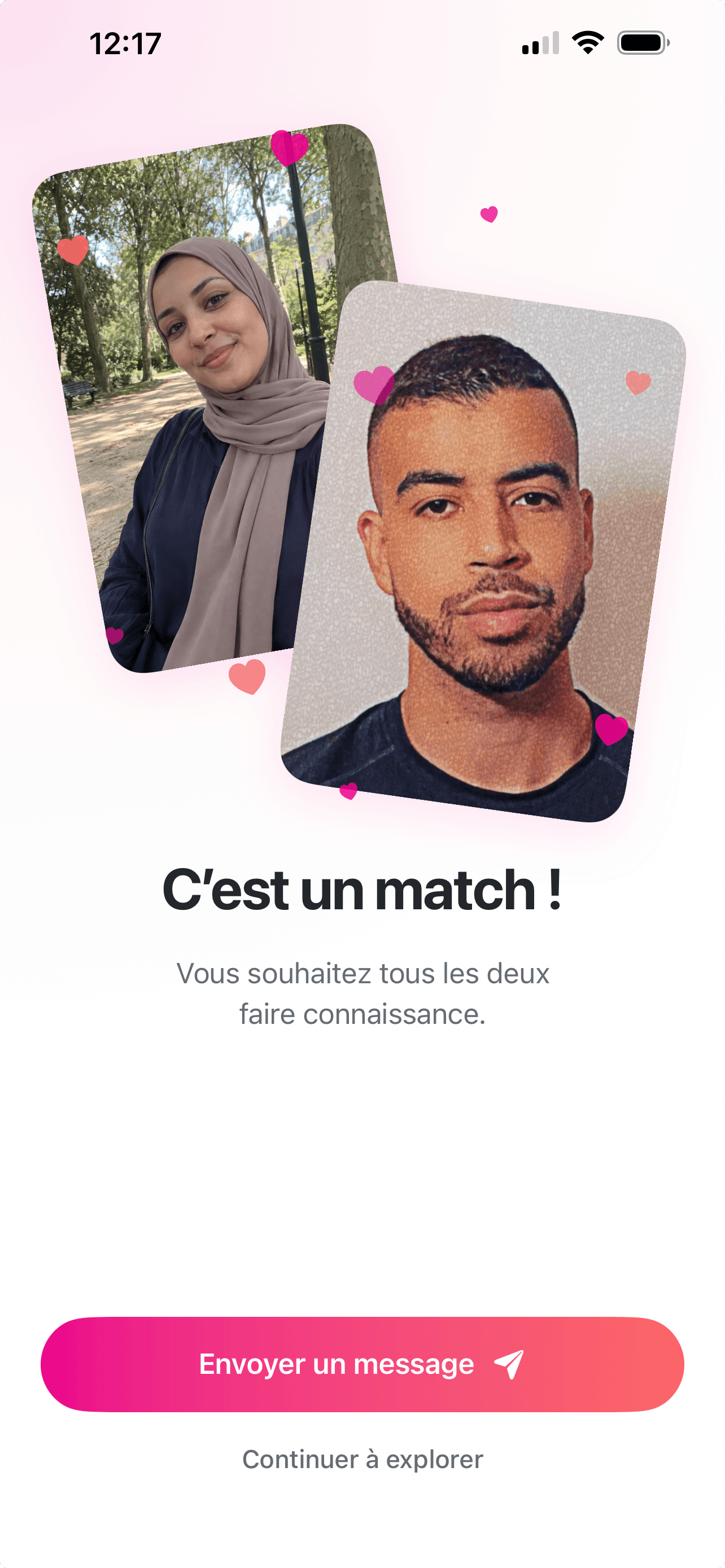 Écran réel de match Zuwaj